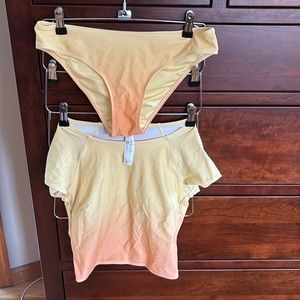 cupshe ombre swimsuit medium